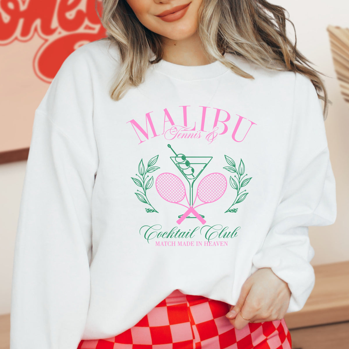 Malibu Tennis and Active Club - Adult Crewneck Sweatshirt